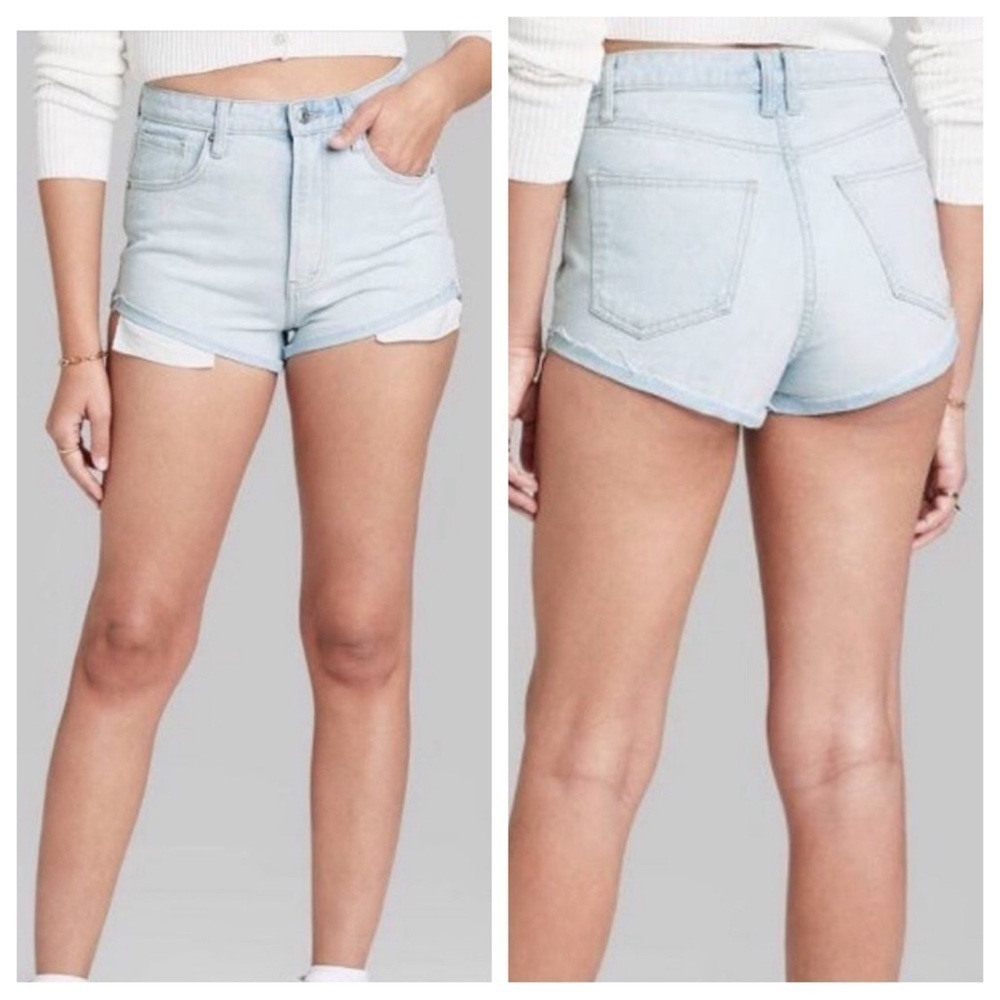 NEW Wild Fable highest rise cheeky denim shorts